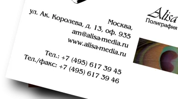 Полиграфическая компания Алиса-Медиа фото 2 на сайте Ostankino.su